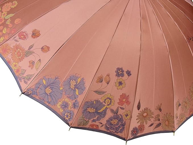 【新品同様】皇室御用達前原光栄商店の日傘(ピンク花柄) 新品同様】皇室御用達前原光栄商店の日傘(ピンク花柄) 新品同様